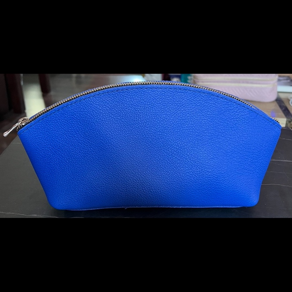 Portland Leather Total Eclipse Makeup Bag